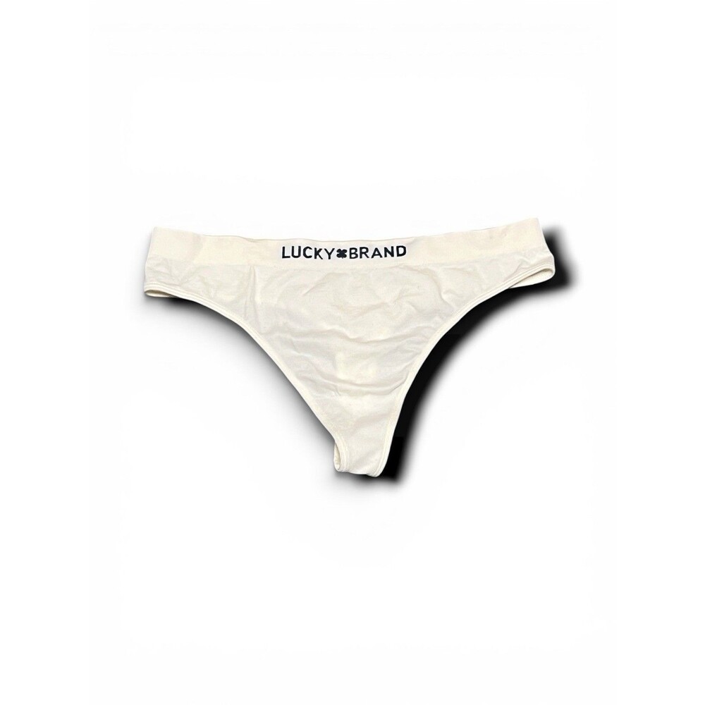 Lucky Brand Women's Logo Band Thong Panty - Large (NWOT)